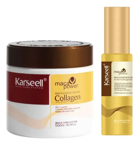 Mascarilla Capilar Colágeno Karsell + Serum Óleo Reparador