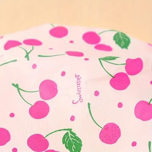 G- Gorro De Ducha De Alta Calidad Con Estampado De Cereza
