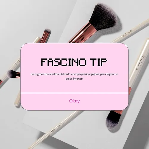 Pincel Para Sombras De Parpados Corto Crueltyfree Fascino Color Rosa