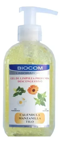 Gel de Limpieza Profunda Biocom Floral 250mL Libre de Parabenos