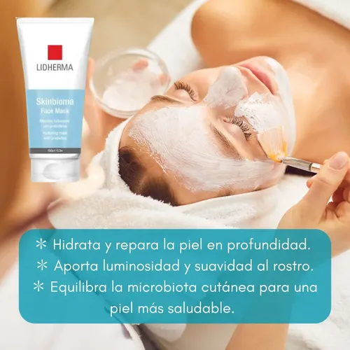 Skinbioma Mask Lidherma Mascara Facial Hidratante Rosacea