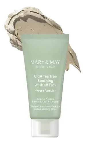 Mary&may Cica Tea Tree Soothing – Mascarilla Facial 30 G Tipo De Piel Todo Tipo De Piel