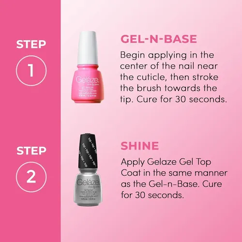 Gel&base Top Coat China Glaze Bottoms Up 2 En 1