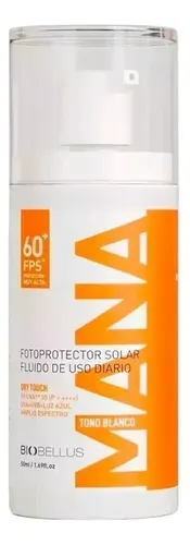 Biobellus Mana Protector Solar Facial 60+ Fps Toque Seco