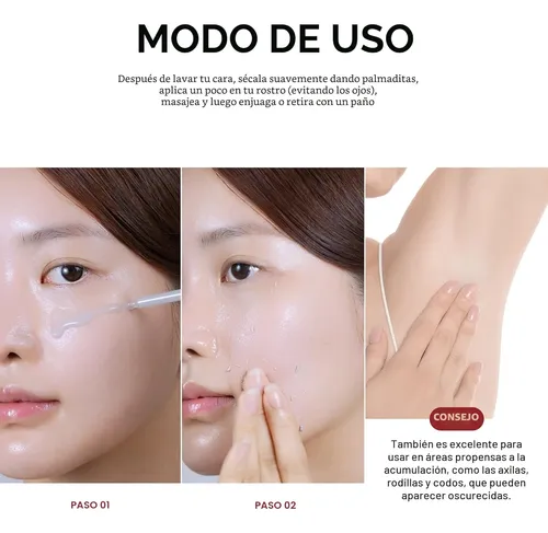 Ampolla Exfoliante Iluminadora Dr.melaxin Arroz Blanco 80ml