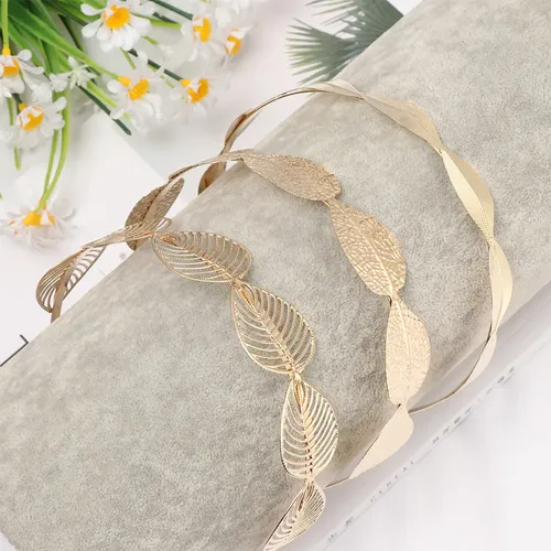 Diadema De Metal Con Forma De Hoja, Accesorio Para El Pelo,