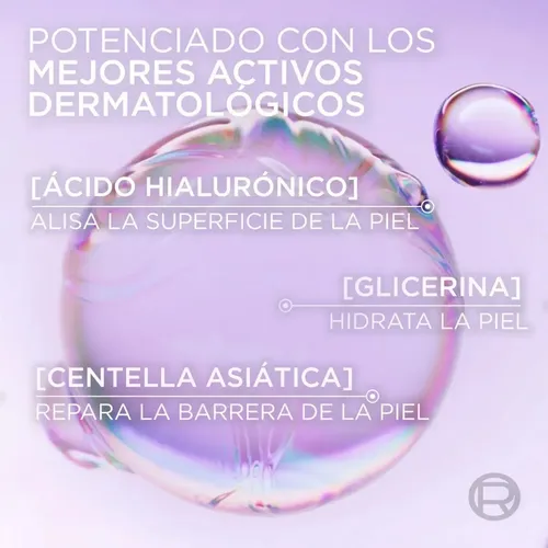 L’Oréal Paris Revitalift Glass Skin Mascarilla Hidrogel 1 pza EFECTO GLOW EN 90 MIN, Hidratación Profunda con Centella Asiática y Ácido Hialurónico. Para todo tipo de piel/ piel mixta a grasa