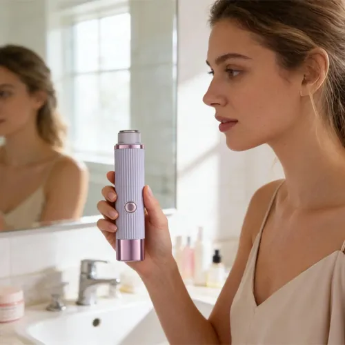 Depiladora Eléctrica For Mujer, Afeitadora De Doble Cabezal