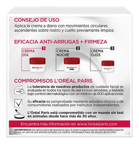 Crema L’oreal Revitalift Cuidado Anti Arrugas De Día X 50 Ml