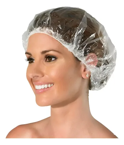100 Gorros Descartables Cofia Peluqueria Tintura Baño Crema