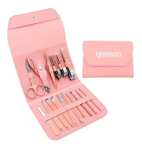 X16 Piezas Belleza Manicuria Alicate Tijera Lima Aguja Acne