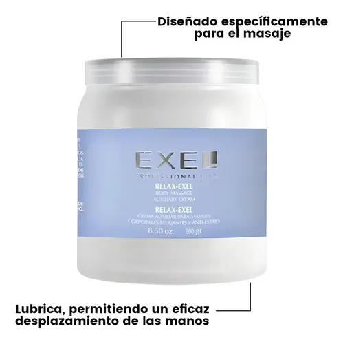 Crema Auxiliar Para Masajes Exel Relax-Exel Anti-Estrés 980gr