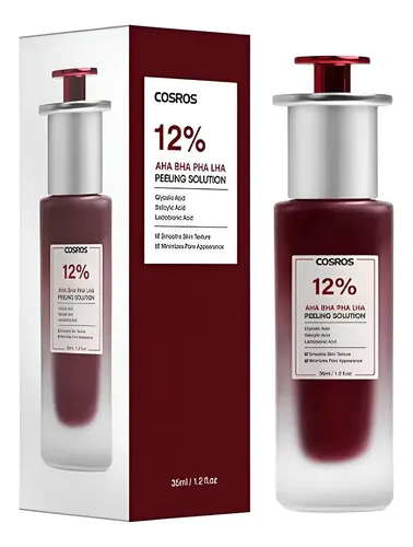 Peeling Exfoliante 12% Aha Bha Pha Lha Cosros 35ml Facial Todo Tipo De Piel Noche