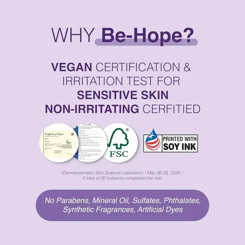 Protector Solar Facial Be-hope Spf 50+ Pa++++ Con Té Morado