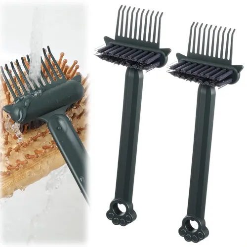 Herramienta Limpiadora For Cepillos De Pelo 2 En 1, -ll