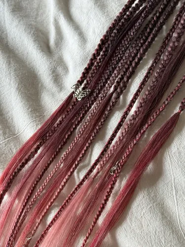 Rastas Dreads Sintéticas Colita Mix Con Rizos 55-60 Cm