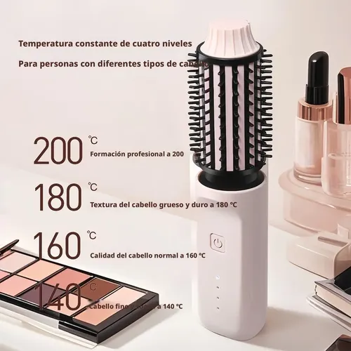 Roll Straight Doble Uso Eléctrico Peine Wireless Curl Stick