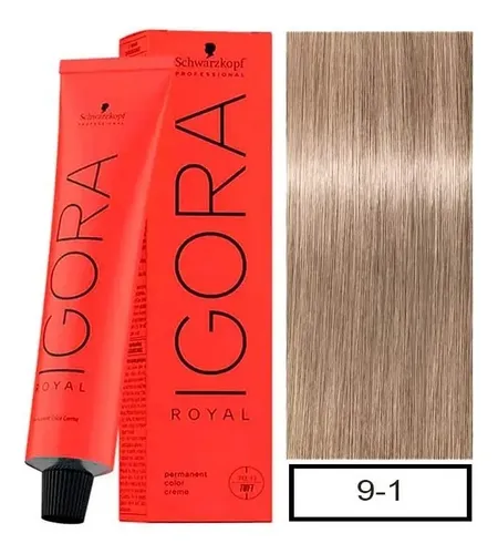 Tintura Schwarzkopf Professional Igora royal Naturals tono 9-1 para cabello