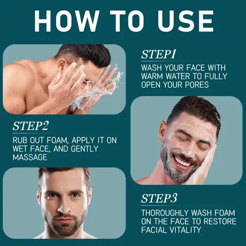 Gel Facial Refrescante Para Hombres – Limpieza Profunda X2