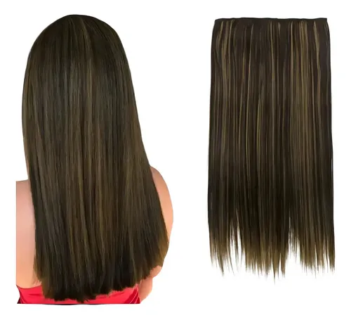 Extensiones Con Clip Cortina De Cabello Orgánica Taurina 666 Color 4bh27