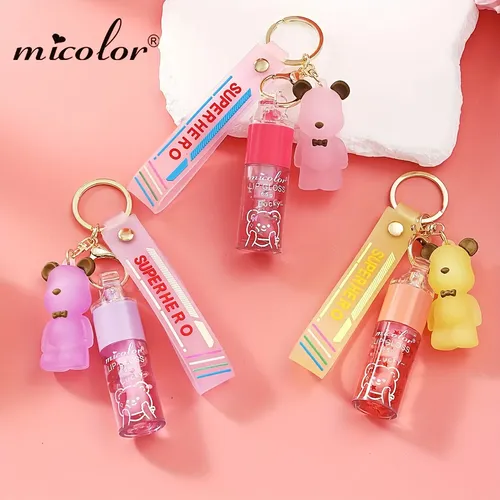 Bálsamo Labial Colgante Oso Diseño Lindo Textura Suave