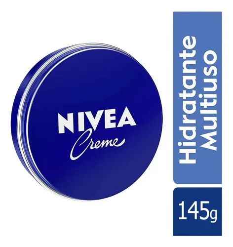 Crema Nivea Lata Facial 145g Hidratante Lata Azul