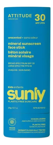 Protector Solar En Barra Mineral Para Niños Spf30