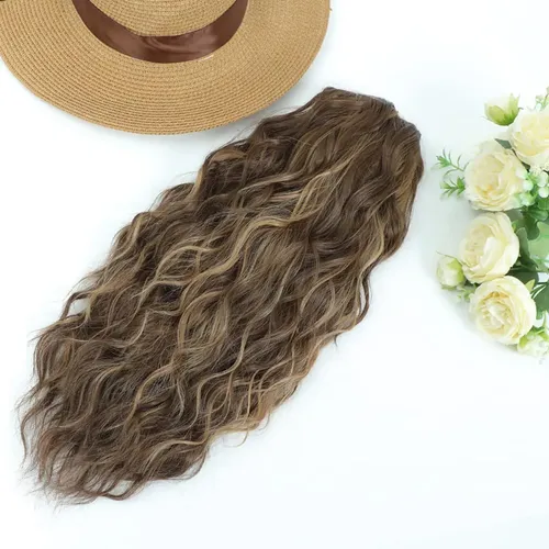 Extensión De Coleta Con Clip De 18 Cm, Cabello Multicapas