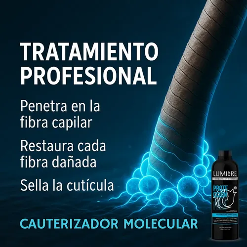 X4 Cauterizador + Biotina Shock B7 + Shampoo + Spray Térmico