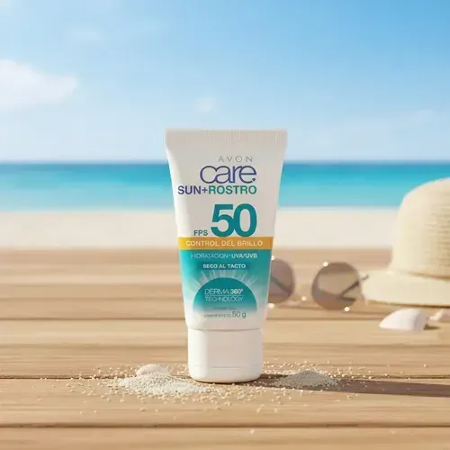Protector Solar Fps 50 Facial Mate Avon Care Sun 40 G