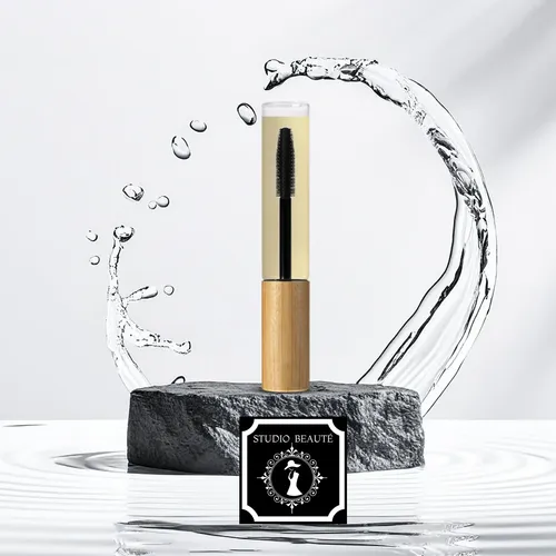 Tubo De Rímel De Vidrio Vacío Recargable De 10 Ml Con Varill