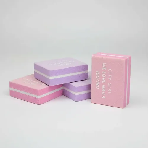Mini Lima Sponge X10 100/180 P/ Uñas Manicuria City Girl