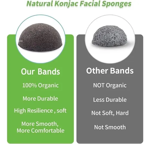 Set De 6 Esponjas De Konjac Dys Farm Para Limpieza Facial