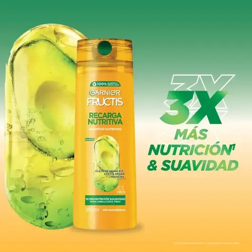Garnier Fructis Shampoo Recarga Nutritiva 200ml