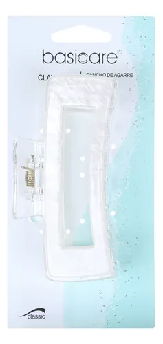 Gancho De Agarre Basicare Broche De Pelo Transparente