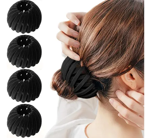 Pinzas Para El Pelo Con Forma Nido Pájaro, Cintas Y Pinzas Negro