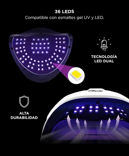 Cabina Para Uñas Care By Gadnic Led Manicura Profesional