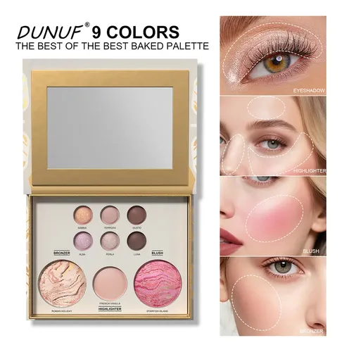 Paleta De Maquillaje Dunuf Contour Eyeshadow Blush Highlight