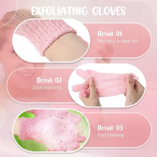 Guantes Exfoliantes Para Ducha 104 Piezas Multicolor