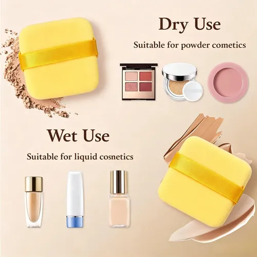 Esponja Maquillaje Forma Galleta Doble Uso Para Base