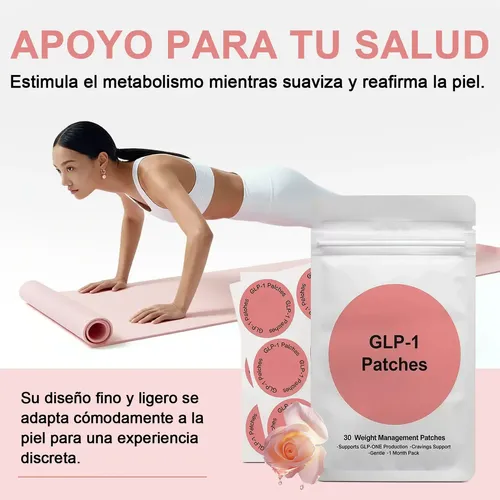 2 Pcs Parches Glp-1 Parche Cuidado Corporal Suave 60 Unidades Con Ingredientes Naturales