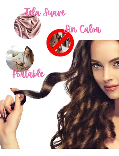 Rizador Rulero Ondas Sin Calor Cabello Rizos Vincha Seda