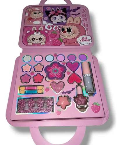 Paleta O Kit Estuche De Maquillaje Labubu Para Niña Spa
