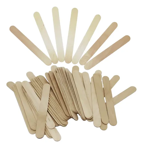 100 Palitos De Madera Para Depilación, Espátulas Y Abateleng