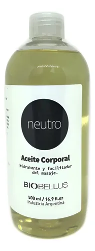 Aceite Neutro Para Masajes Biobellus Pote 500ml