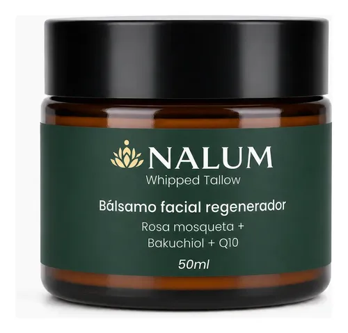 Crema Facial Antiedad Bakuchiol Q10 Rosa Mosqueta Nalum 50ml