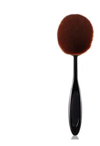 Set Brochas Maquillaje Oval X 10 Un. Con Caja Belleza Makeup