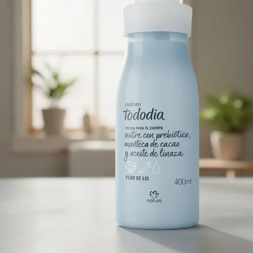 Crema Hidratante Corporal Natura Tododia Fragancia Flor De Lis 400ml