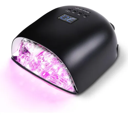 Lámpara Uv Led Para Uñas Recargable Negra Profesional