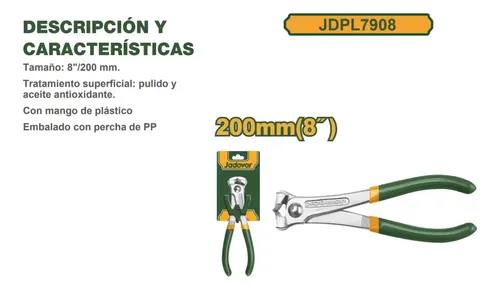 Tenaza Para Extremos Alicate 200mm Jadever